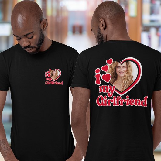 Ik hou van mijn Vriendin Custom Pocket T-shirt