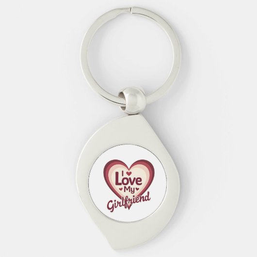 Ik Hou Van Mijn Vriendin Custom Sleutelhanger (Voorkant)