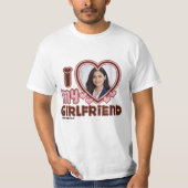 Ik hou van mijn vriendin Custom T-shirt (Voorkant)