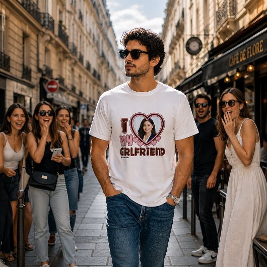 Ik hou van mijn vriendin Custom T-shirt