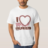 Ik hou van mijn vriendin Custom T-shirt (Voorkant)