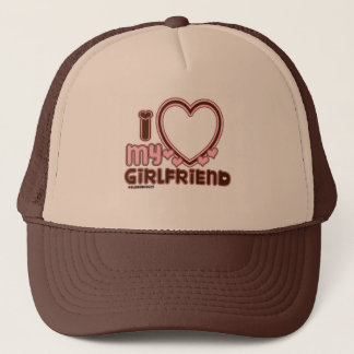 Ik hou van mijn vriendin Custom Trucker Hoed Pet