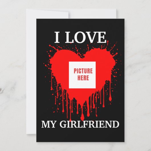 IK HOU VAN MIJN VRIENDIN CUSTOM VALENTIJNSDAG KAART (Voorkant)