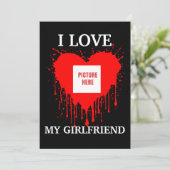 IK HOU VAN MIJN VRIENDIN CUSTOM VALENTIJNSDAG KAART (Staand voorkant)