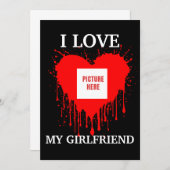 IK HOU VAN MIJN VRIENDIN CUSTOM VALENTIJNSDAG KAART (Voorkant / Achterkant)