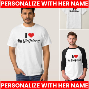 Ik hou van mijn vriendin Cute Liefde T-shirt