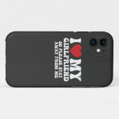 Ik hou van mijn vriendin dus blijf alsjeblieft bij Case-Mate iPhone case (Achterkant (horizontaal))