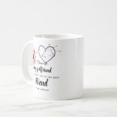 Ik hou van mijn vriendin FOTO Cadeau Gepersonalise Koffiemok (Voorkant links)