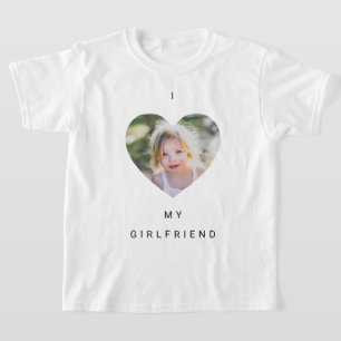 Ik hou van mijn vriendin foto kinder t-shirt