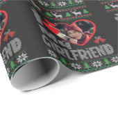 Ik hou van mijn Vriendin Foto met lomp en kerst Cadeaupapier (Rol Hoek)