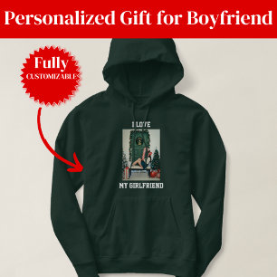 Ik hou van mijn vriendin foto pullover hoodie