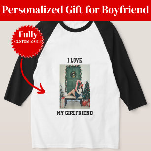 Ik Hou Van Mijn Vriendin Foto Raglan T-shirt Cadea