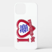 Ik hou van mijn Vriendin Foto Red Heart Case-Mate iPhone Case (Achterkant)