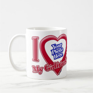 Ik hou van mijn Vriendin Foto Red Heart Koffiemok