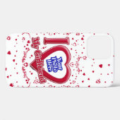 Ik hou van mijn Vriendin Foto Red Hearts Case-Mate iPhone Case (Achterkant (horizontaal))