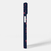Ik hou van mijn Vriendin foto Red Hearts Navy Case-Mate iPhone Case (Achterkant / Rechts)