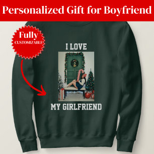 Ik Hou Van Mijn Vriendin Foto Sweatshirt Cadeau vo