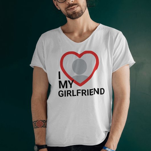 Ik hou van mijn Vriendin foto T-shirt