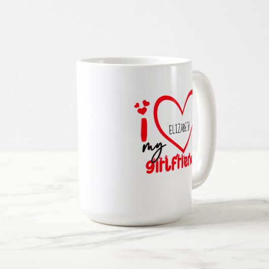 Ik hou van mijn Vriendin fotocadeau Koffiemok (Voorkant rechts)