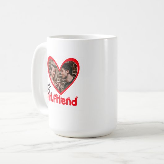 Ik hou van mijn Vriendin fotocadeau Koffiemok (Voorkant links)