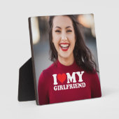 Ik hou van mijn Vriendin gepersonaliseerde foto aa Fotoplaat (Voorkant)
