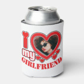 Ik hou van mijn Vriendin gepersonaliseerde foto te Blikjeskoeler (Blikje Voorkant)