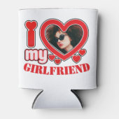 Ik hou van mijn Vriendin gepersonaliseerde foto te Blikjeskoeler (Voorkant)