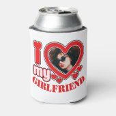 Ik hou van mijn Vriendin gepersonaliseerde foto te Blikjeskoeler (Blikje Achterkant)