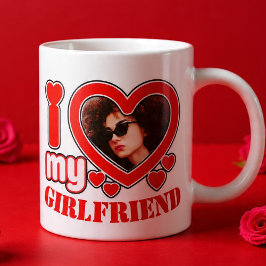 Ik hou van mijn Vriendin gepersonaliseerde foto te Grote Koffiekop