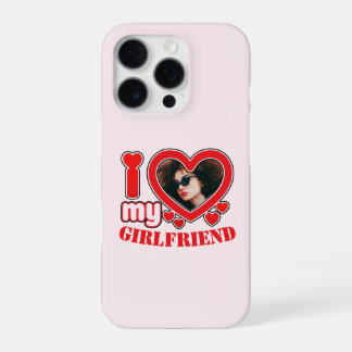Ik hou van mijn Vriendin gepersonaliseerde foto te iPhone 16 Pro Hoesje