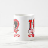 Ik hou van mijn Vriendin gepersonaliseerde foto te Koffiemok (Center)