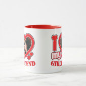 Ik hou van mijn Vriendin gepersonaliseerde foto te Mok (Midden)