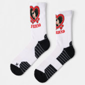 Ik hou van mijn Vriendin gepersonaliseerde foto te Sokken (Links)