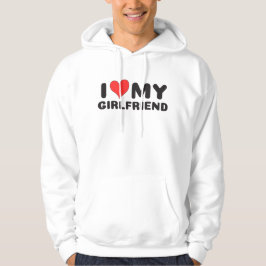 Ik hou van mijn vriendin GF ik hart mijn vriendin  Hoodie