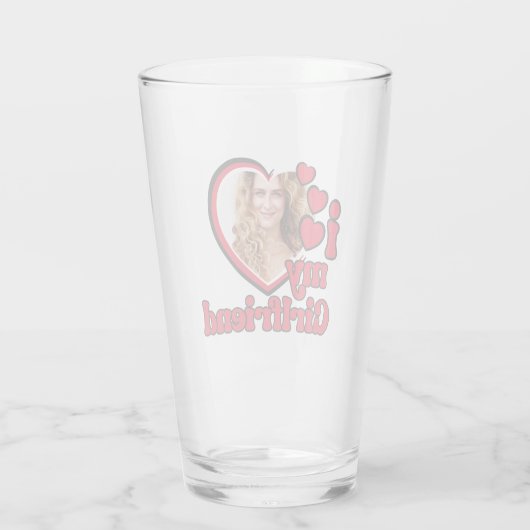 Ik hou van mijn Vriendin Glas (Achterkant)