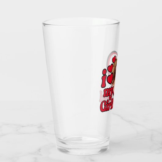 Ik hou van mijn Vriendin Glas (Rechts)