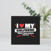 ik hou van mijn vriendin hart (Staand voorkant)