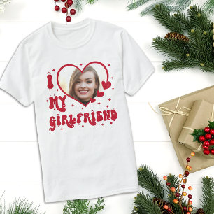 Ik hou van mijn Vriendin hartfoto T-shirt