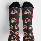 Ik hou van mijn vriendin hartvormige foto donkergr sokken (Top)