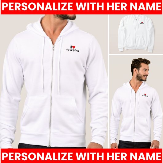 Ik hou van mijn vriendin hoodie