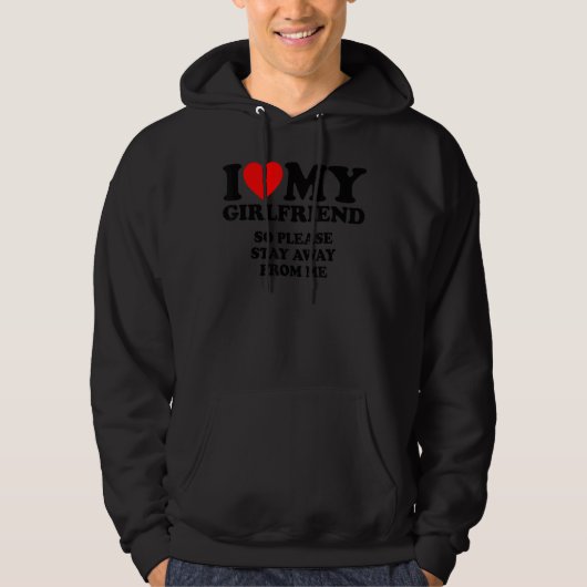 Ik hou van mijn Vriendin Ik hou van mijn Vriendin Hoodie (Voorkant)