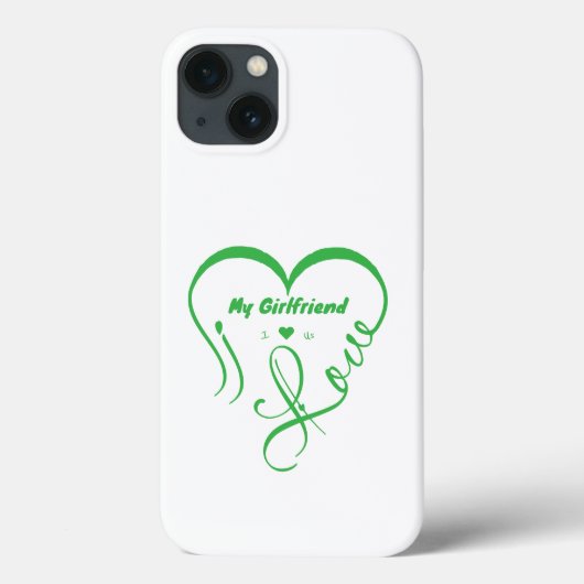 Ik hou van mijn vriendin - Ik ♥ Ons Case-Mate iPhone Case (Achterkant)