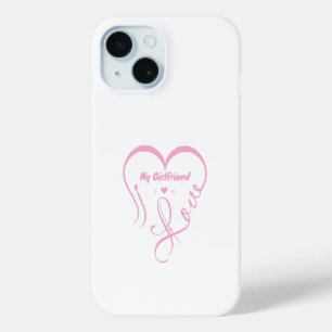 Ik hou van mijn vriendin - Ik ♥ Ons iPhone 15 Case
