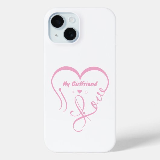 Ik hou van mijn vriendin - Ik ♥ Ons Case-Mate iPhone Case (Achterkant)
