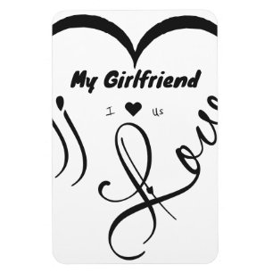 Ik hou van mijn vriendin - Ik ♥ Ons Magneet