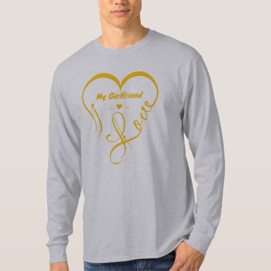 Ik hou van mijn vriendin - Ik ♥ Ons T-shirt (Voorkant)