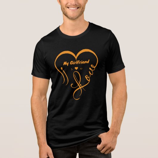 Ik hou van mijn vriendin - Ik ♥ Ons Tri-Blend Shirt (Voorkant)