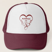 Ik hou van mijn vriendin - Ik ♥ Ons Trucker Pet (Voorkant)