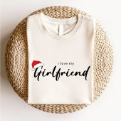Ik hou van mijn Vriendin kerst trendy wit T-shirt