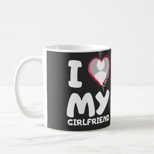 Ik hou van mijn vriendin koffiemok (Links)